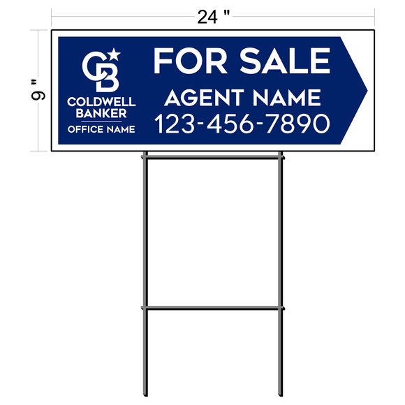 Coldwell Banker Custom Directional Sign (6 pack)