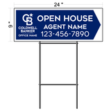 Coldwell Banker Custom Directional Sign (6 pack)