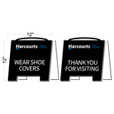 Harcourts Open House Remove Shoes Sign