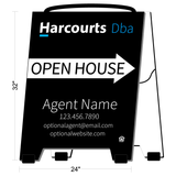 Harcourts Open House A-Frame Sign