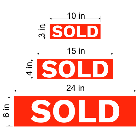 Holt Homes Sold Stickers 50 pack