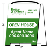 Better Homes & Gardens Open House Sign