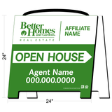 Better Homes & Gardens Open House Sign