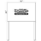 Buz White Custom Large Format Signs
