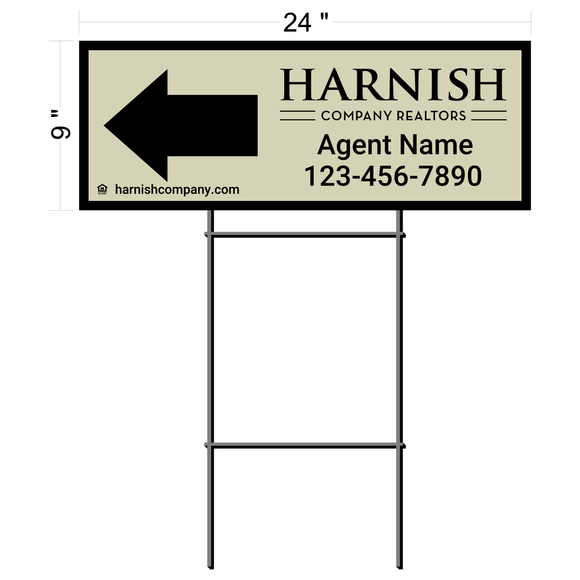 Harnish Company Realtors Directional Sign (6 pack)