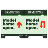 Holt Homes Model Home Open A-Frame Sign