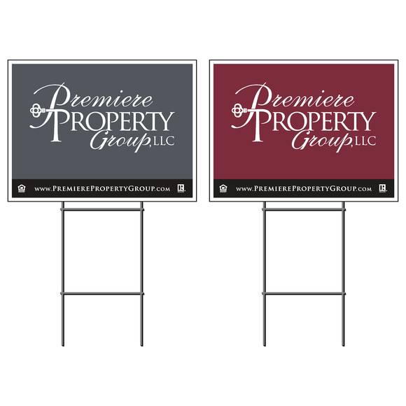 Premiere Property Group Generic PLASTIC Listing Sign (IN STOCK)