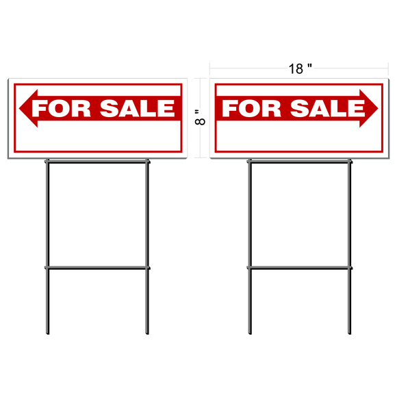 For Sale Directional Sign with Stake
