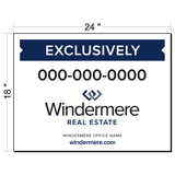 Windermere Real Estate Generic Listing Sign