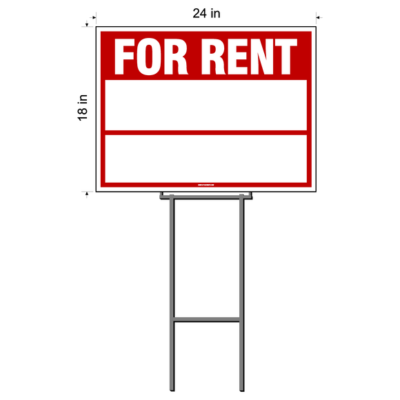 For Rent Signs Sturdy In Stock Real Estate Signs – Buz White Sign & Design