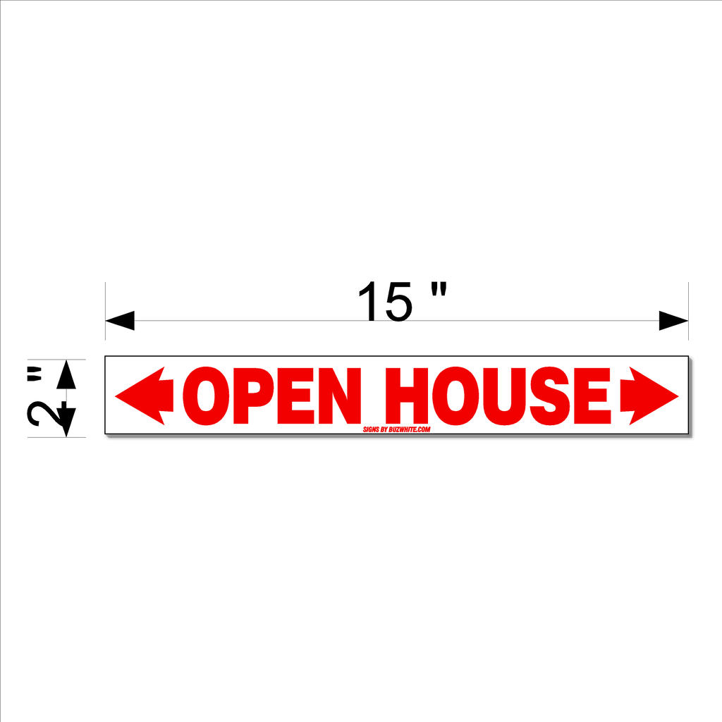 Real Estate Stickers RED (IN STOCK-TOP SELLER!)