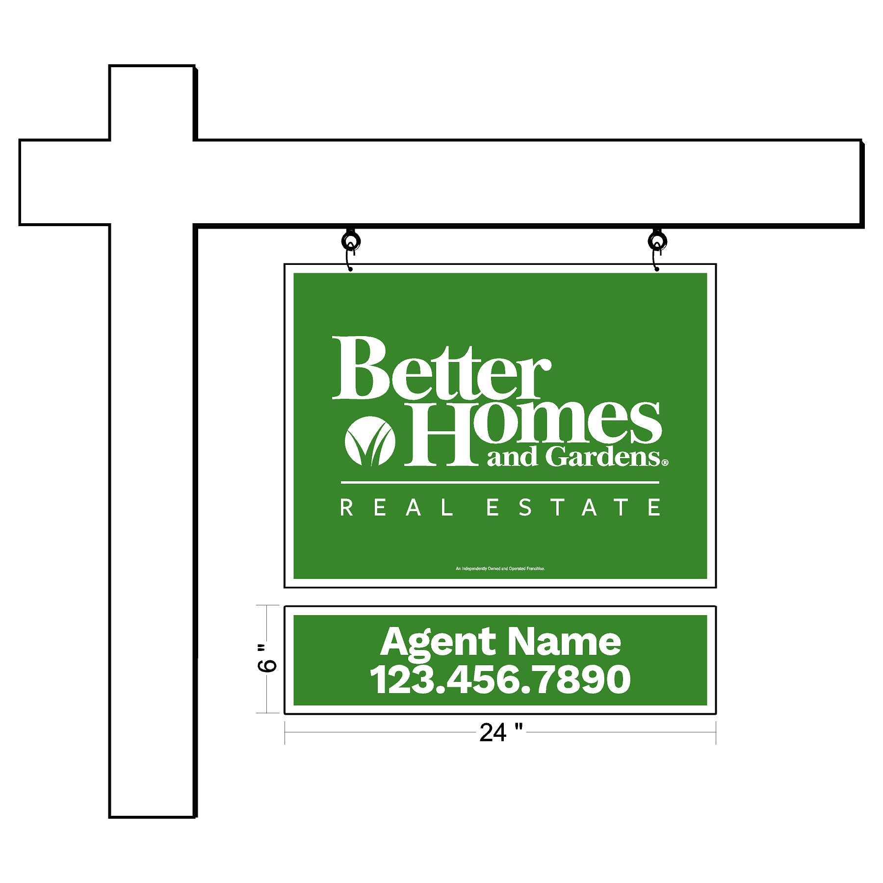 Better Homes & Gardens Custom Agent Sign Rider