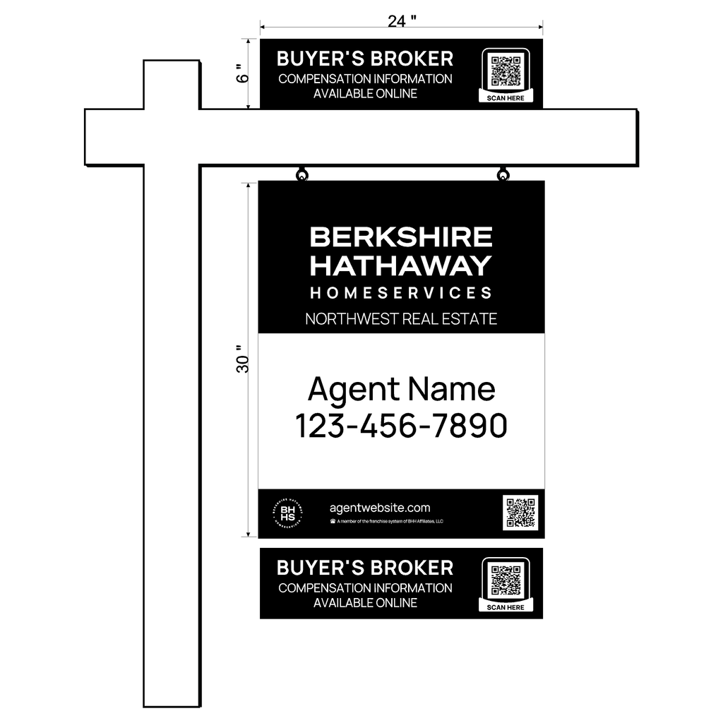 Berkshire Hathaway Sign Rider (2 qty pack)