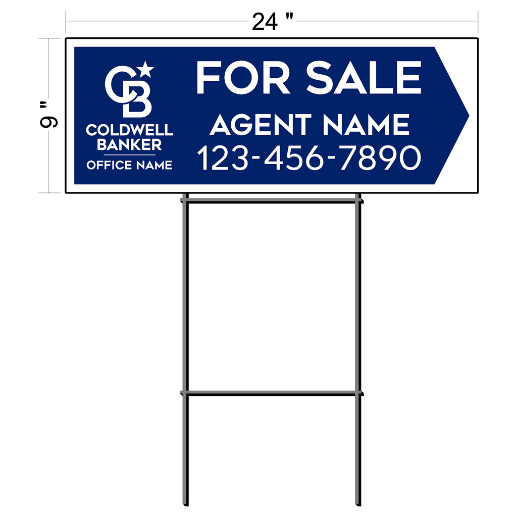Coldwell Banker Custom Directional Sign (6 qty pack)