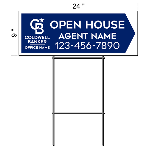 Coldwell Banker Custom Directional Sign (6 qty pack)