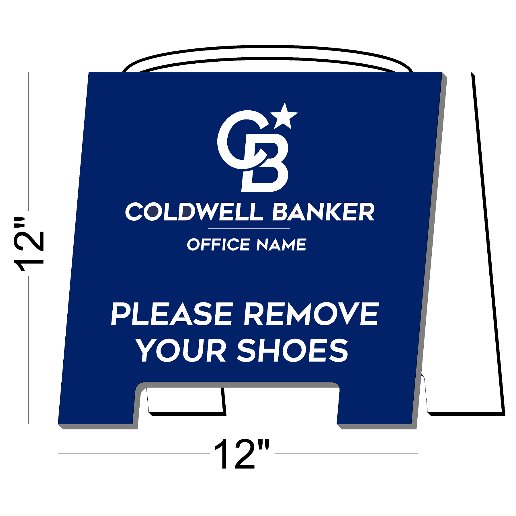 Coldwell Banker Please Remove Shoes Open House Sign