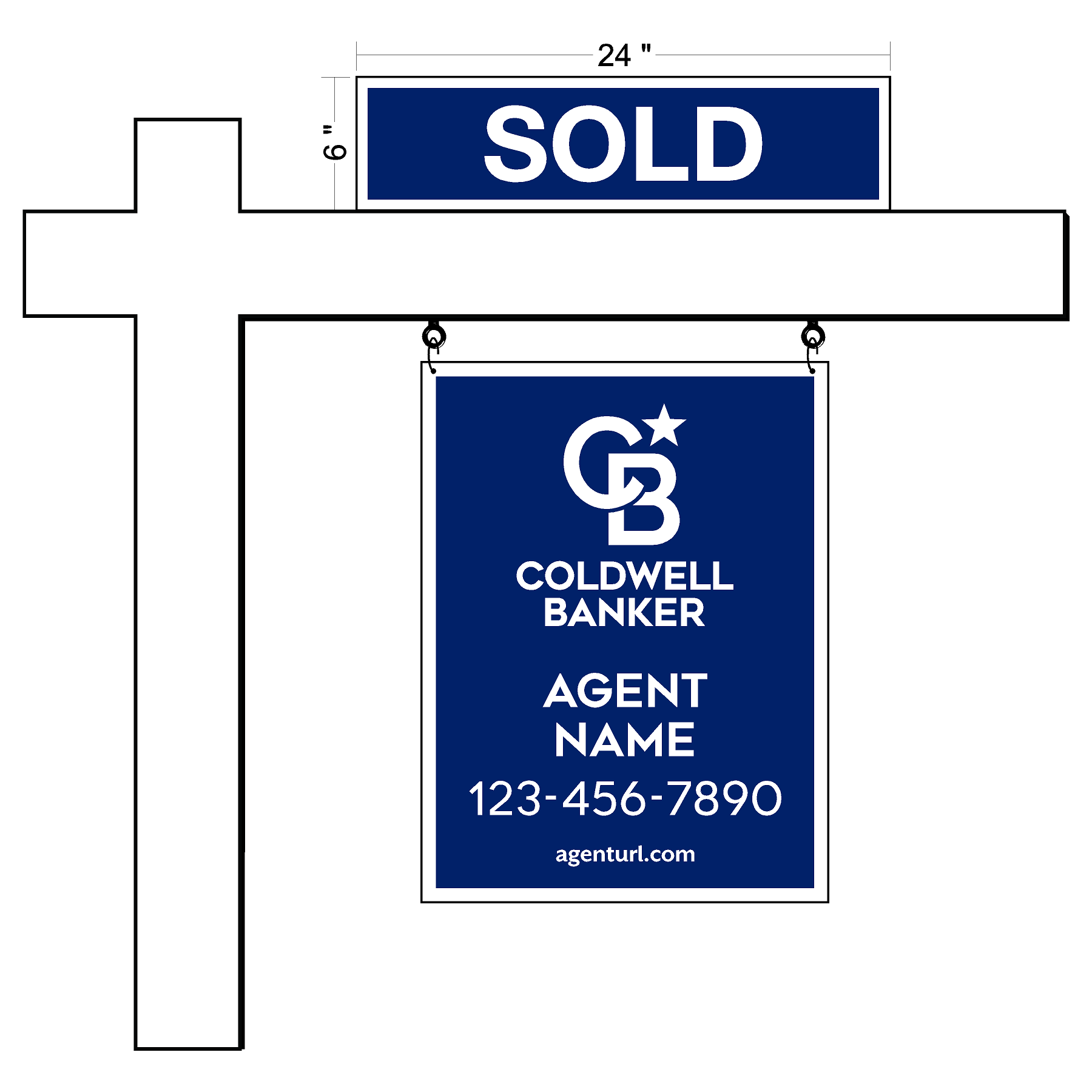 Coldwell Banker Listing Sign Rider (2 qty pack)