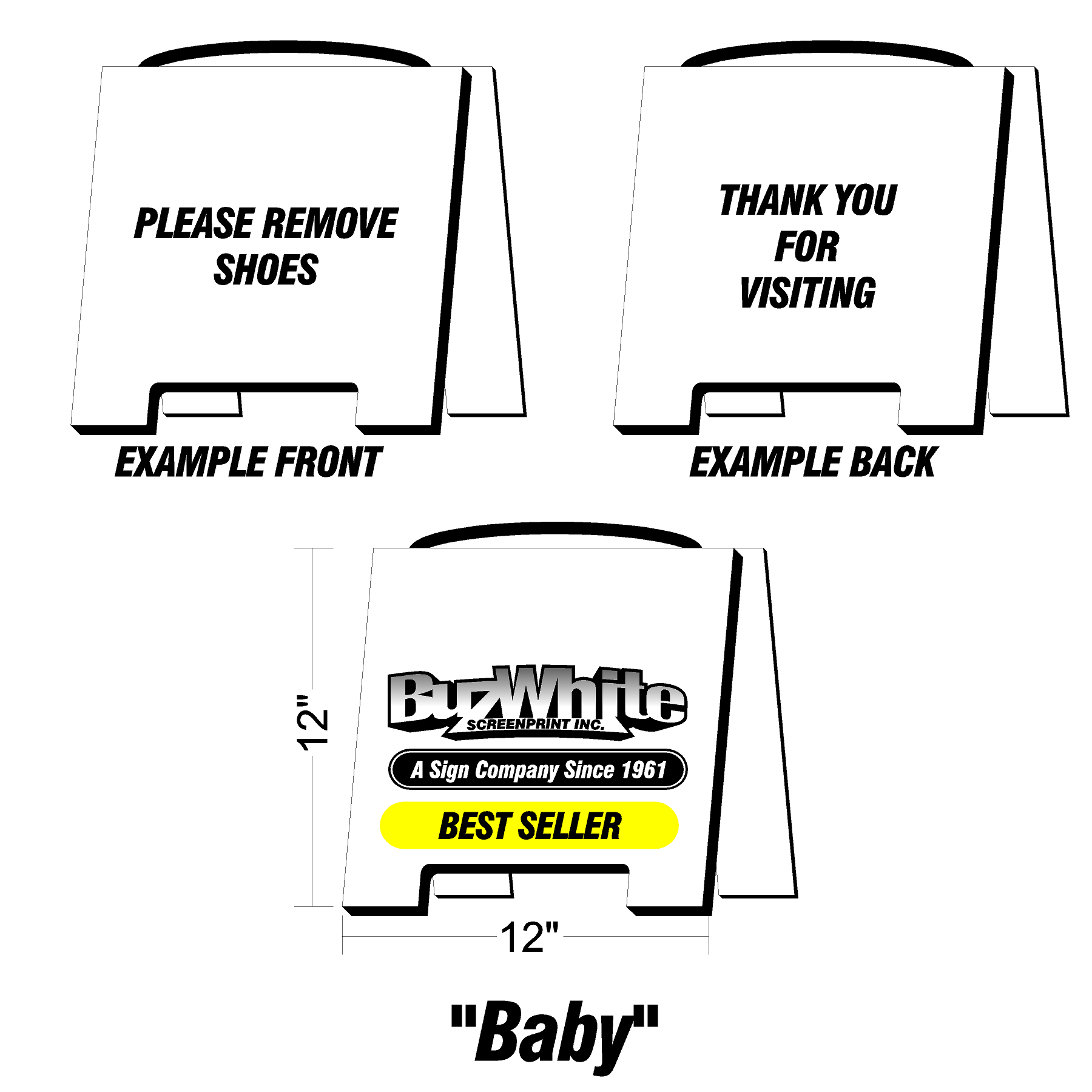 Custom A-Frame Signs [.pdf templates below]