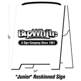 Sign Reskinning: Re-Use, Be Earth Friendly & Save Money! CLICK SIGN TYPE!