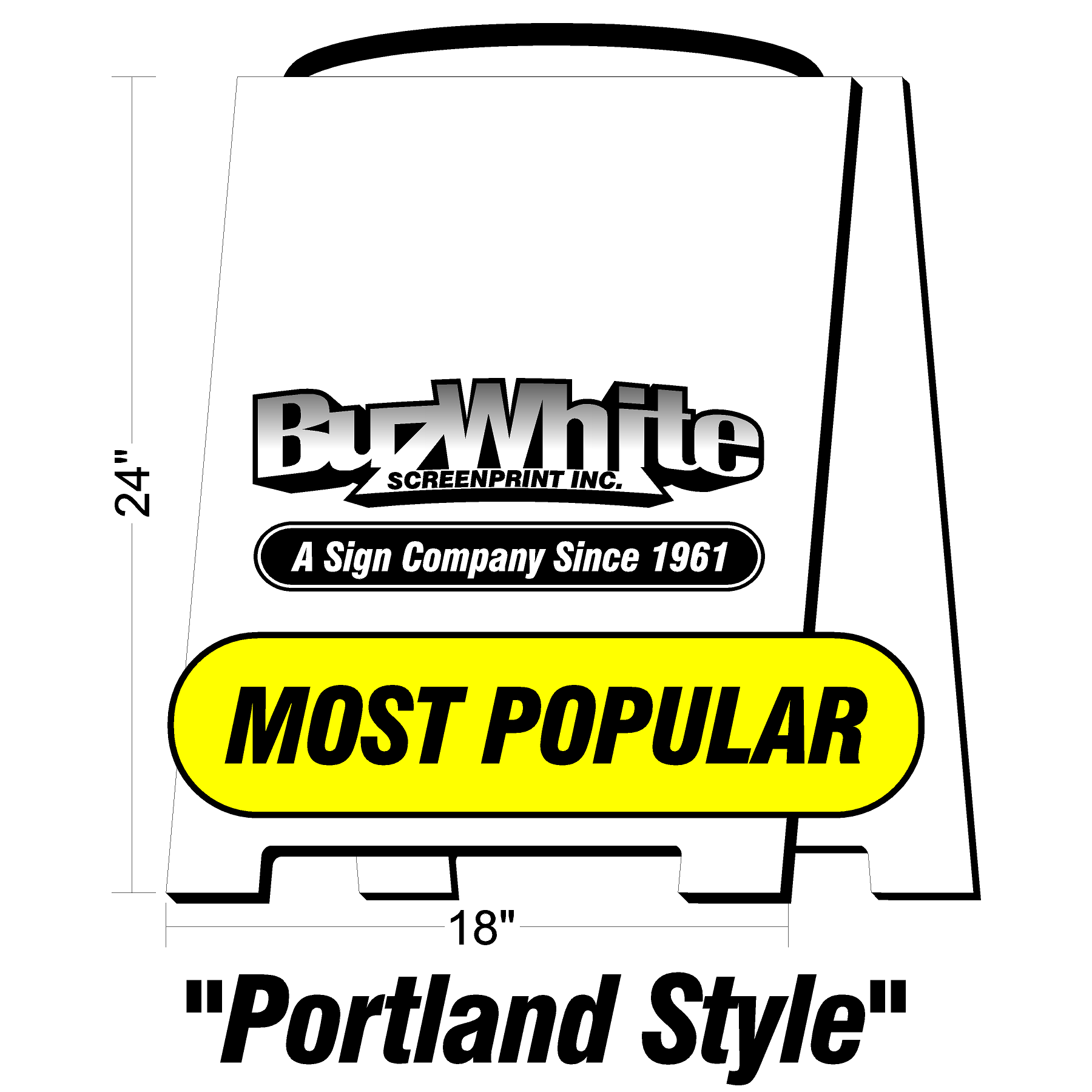 Custom A-Frame Signs [.pdf templates below]