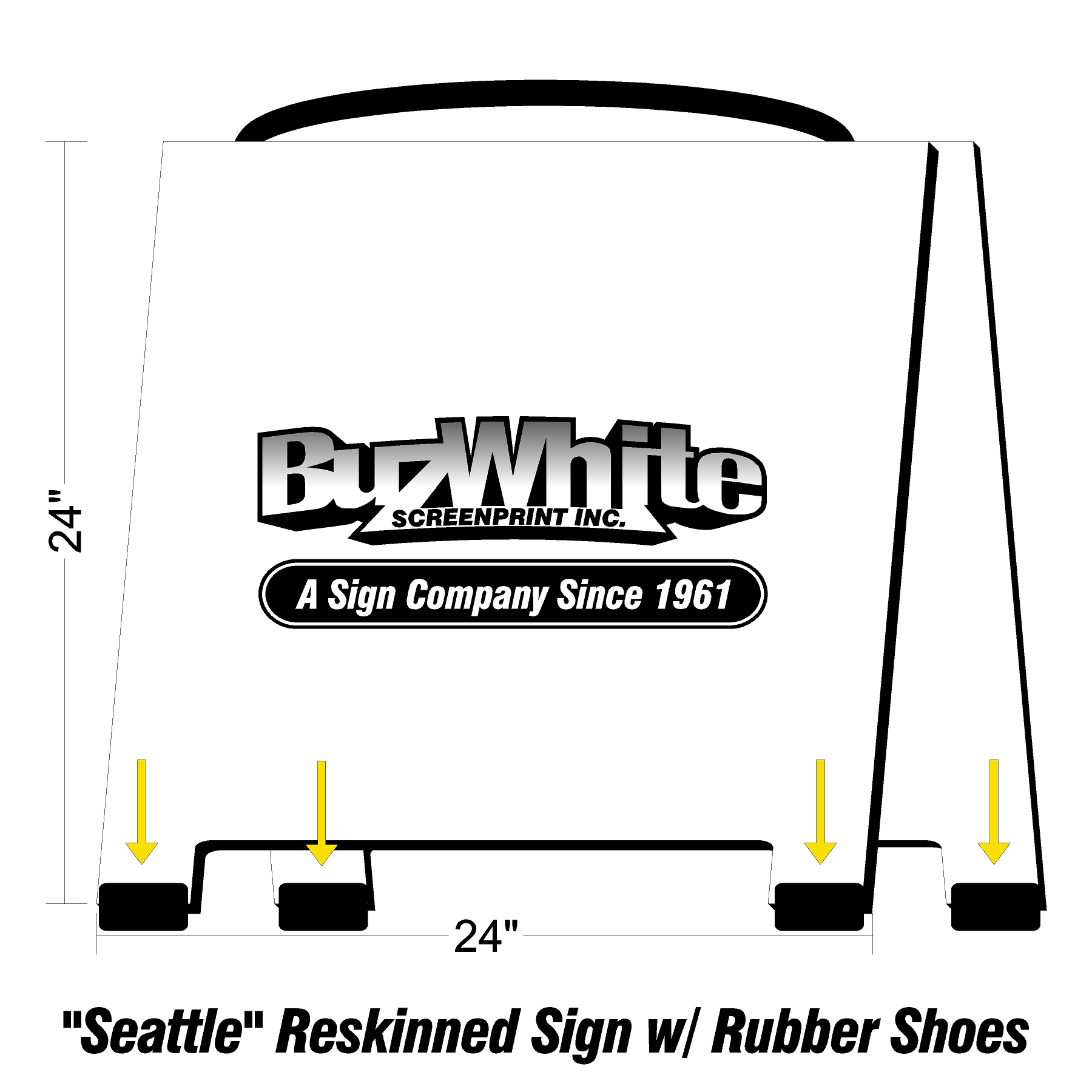 Custom A-Frame Signs [.pdf templates below]