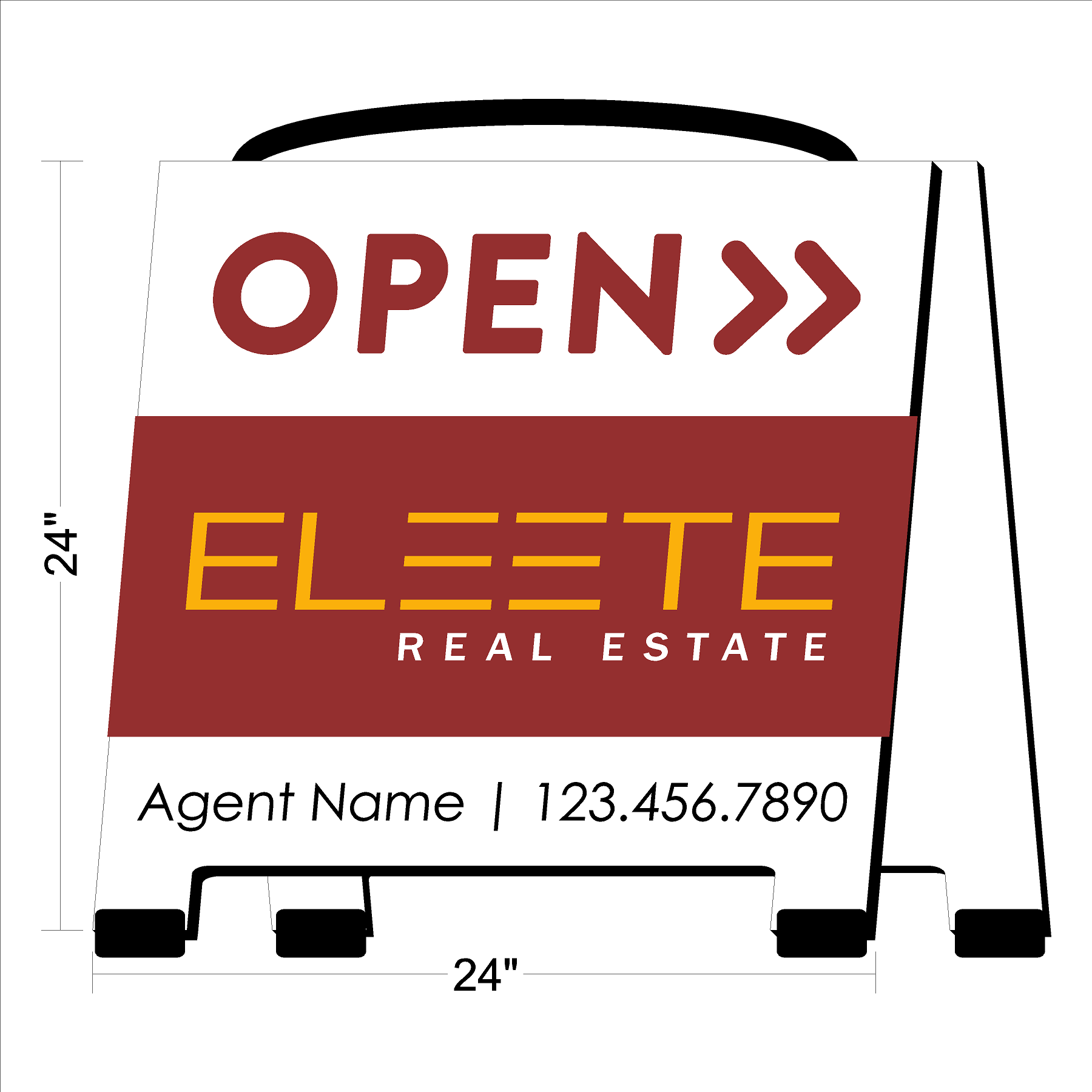 Eleete Open House Sign