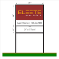Eleete Listing Sign w/ Metal Frame (2 pack)