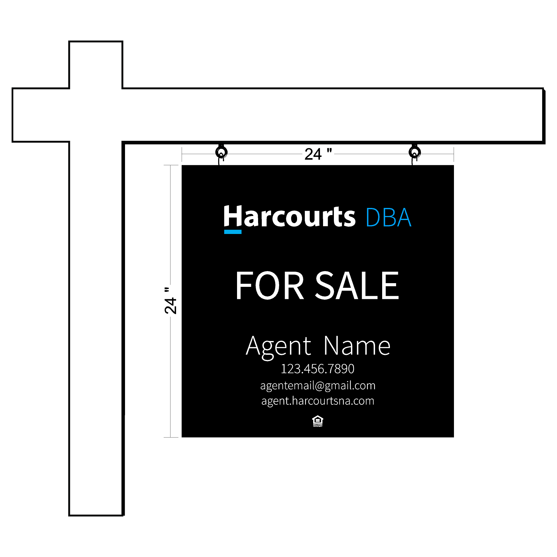 Harcourts Listing Sign