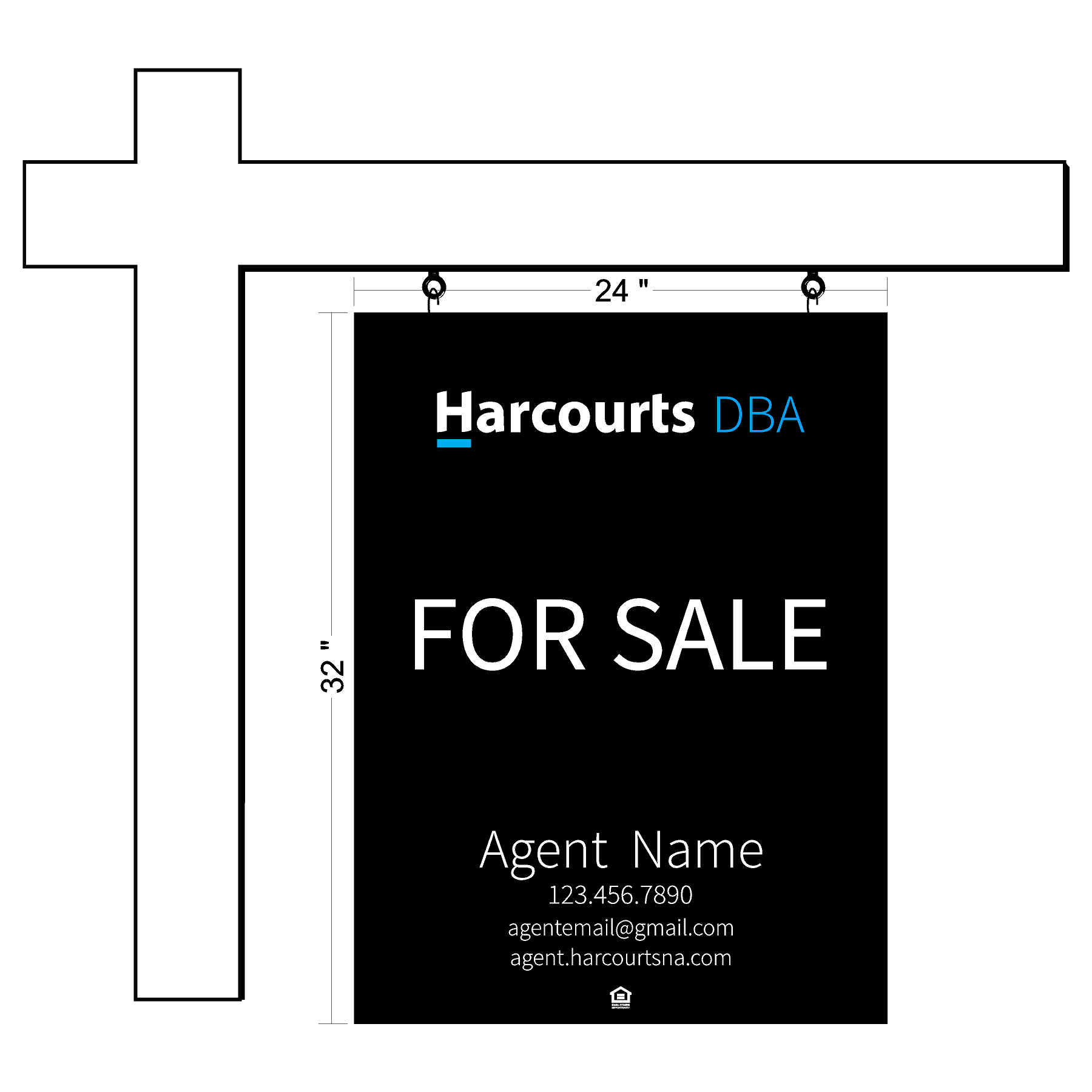 Harcourts Listing Sign