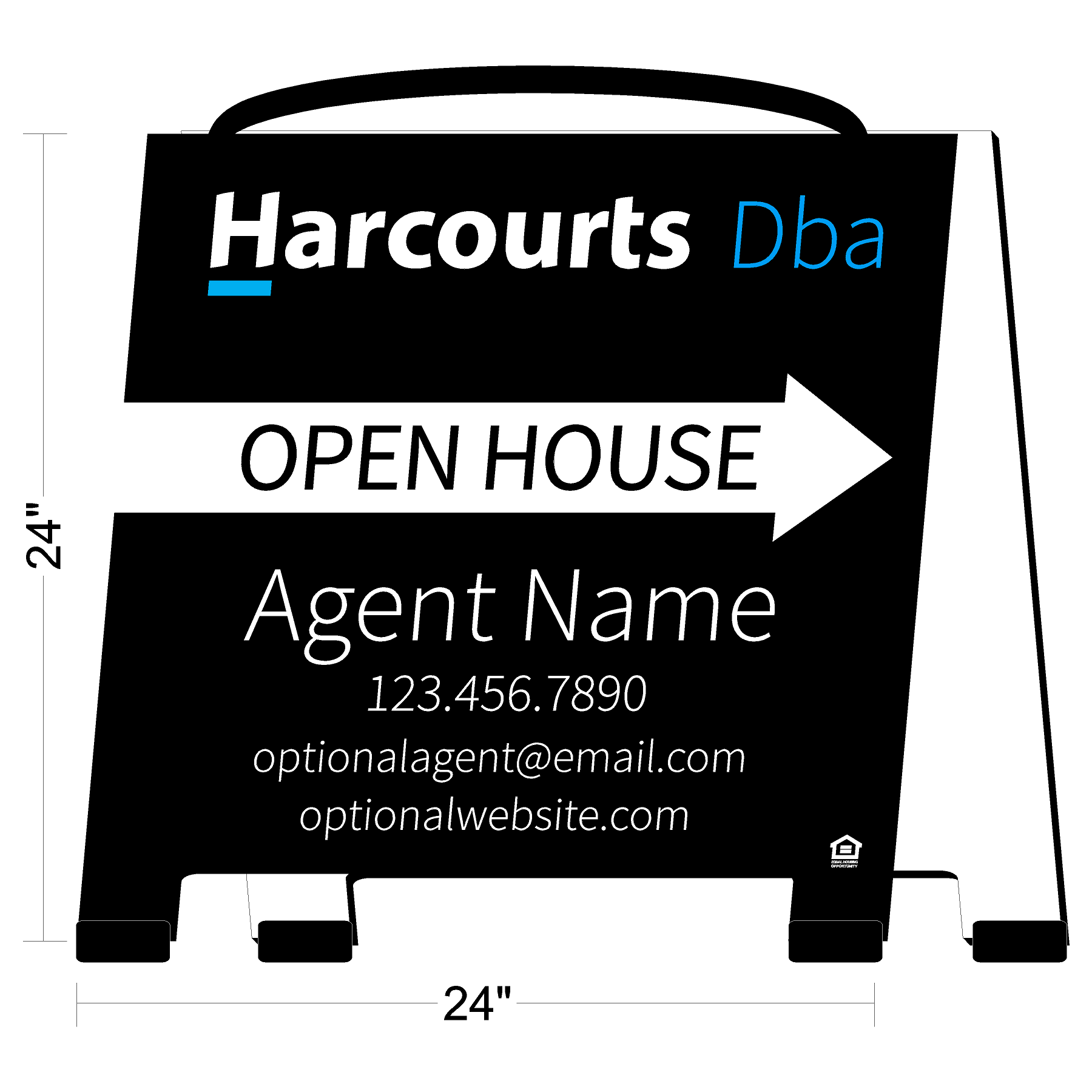 Harcourts Open House A-Frame Sign