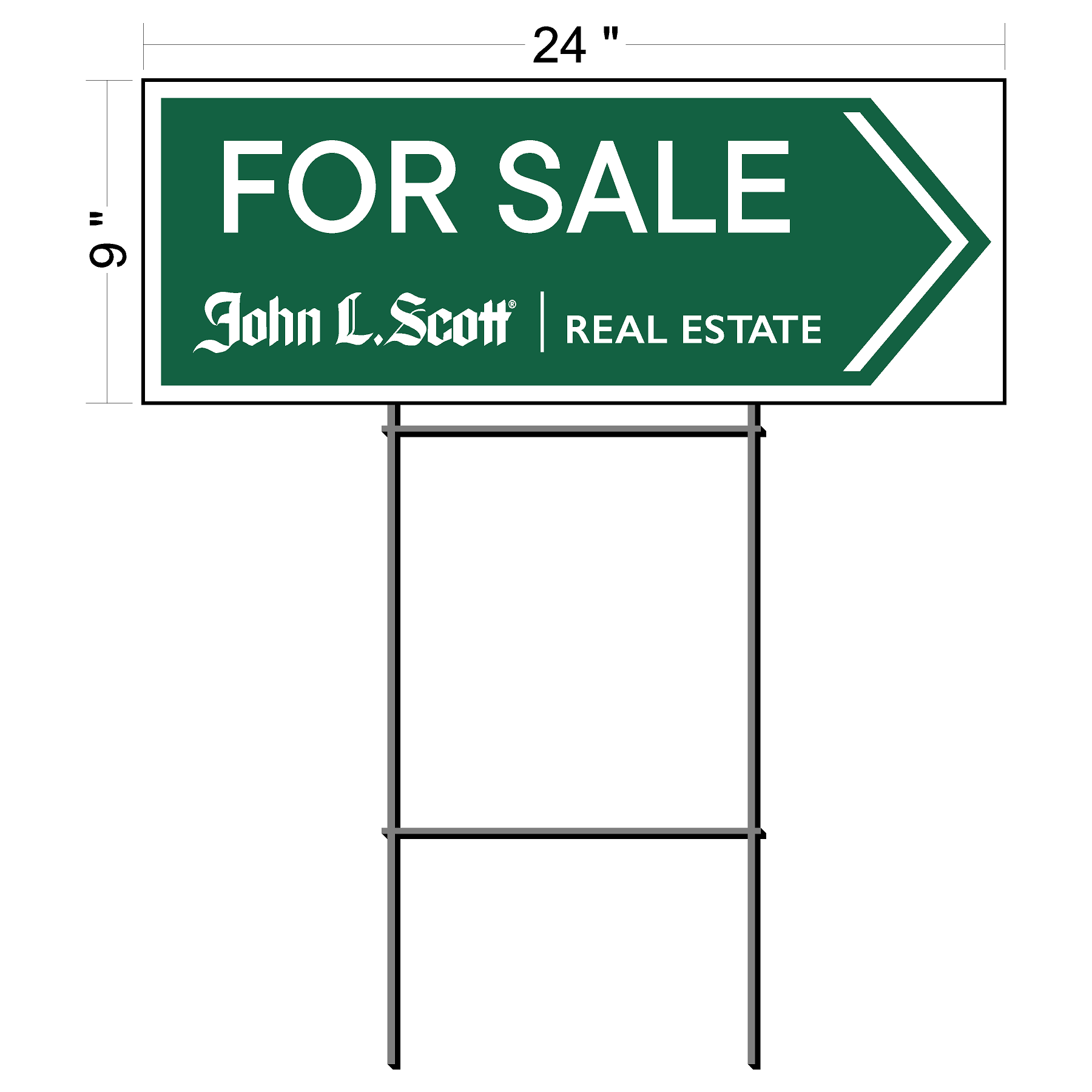 John L Scott Generic Directional Signs (50 pack)