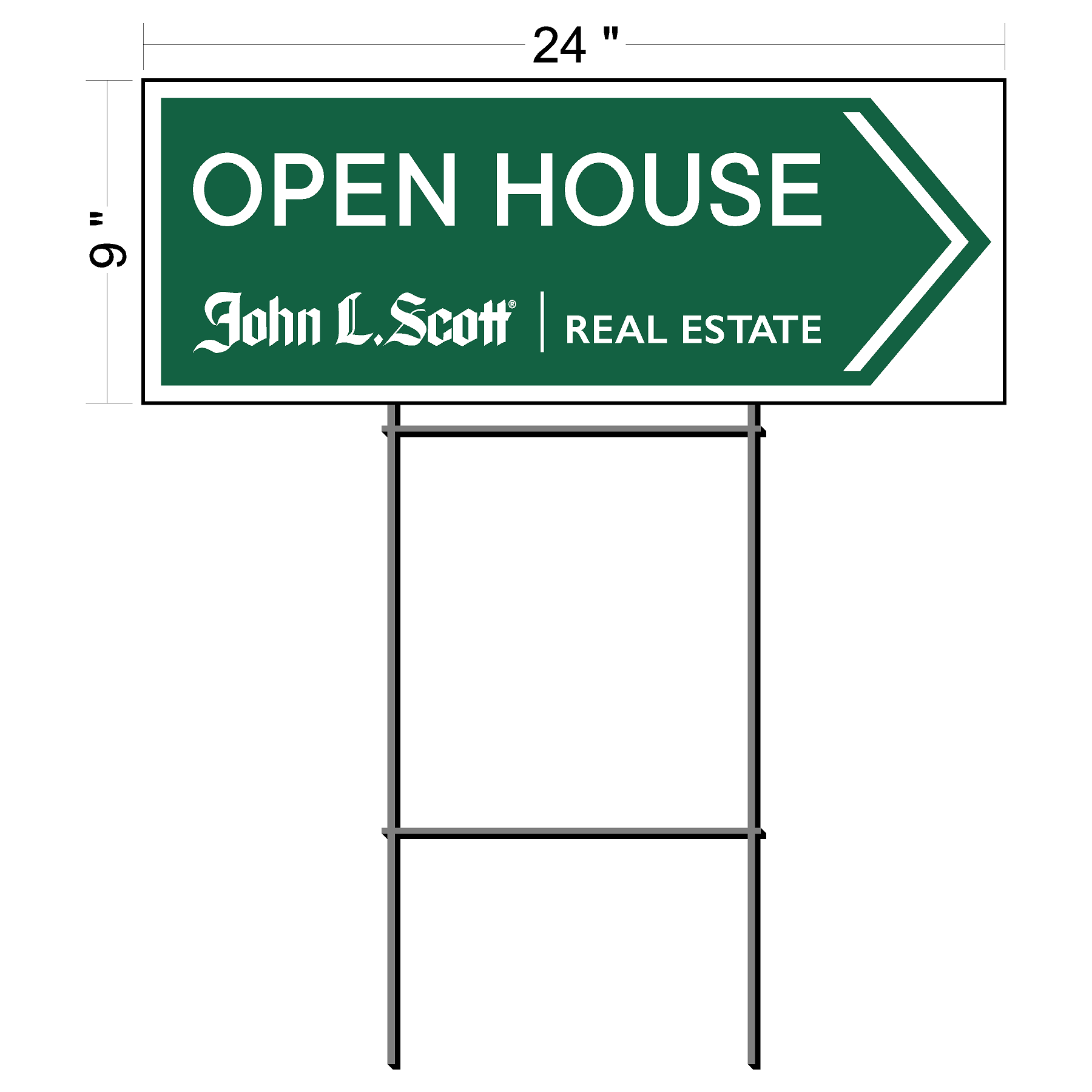 John L Scott Generic Directional Signs (50 pack)