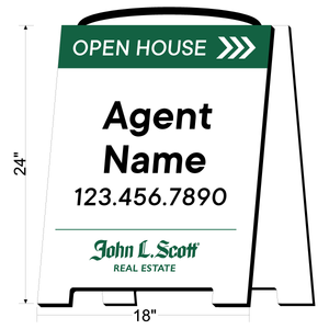 John L Scott Open House A-Frame Sign