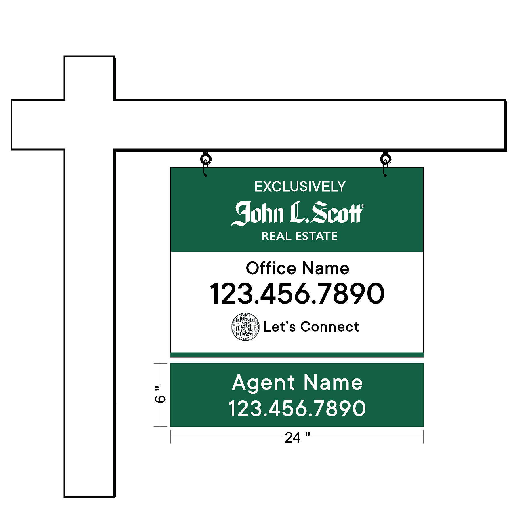 John L Scott Listing Sign Agent Rider