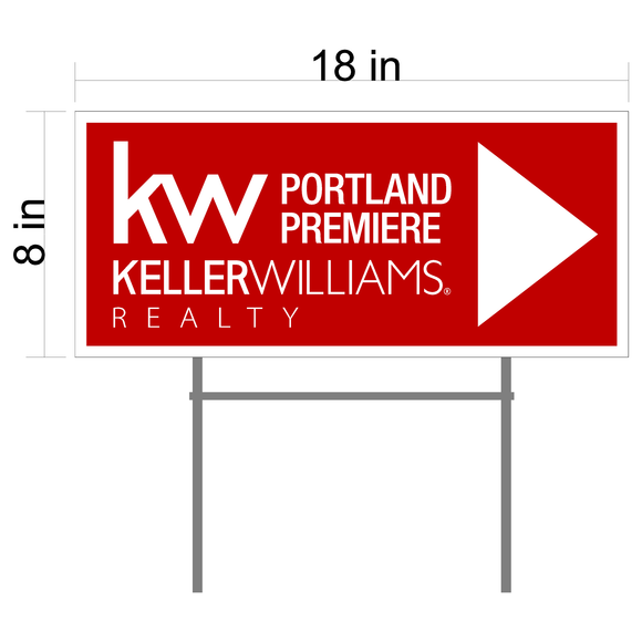 Keller Williams Portland Premiere Directional Signs (In-stock)