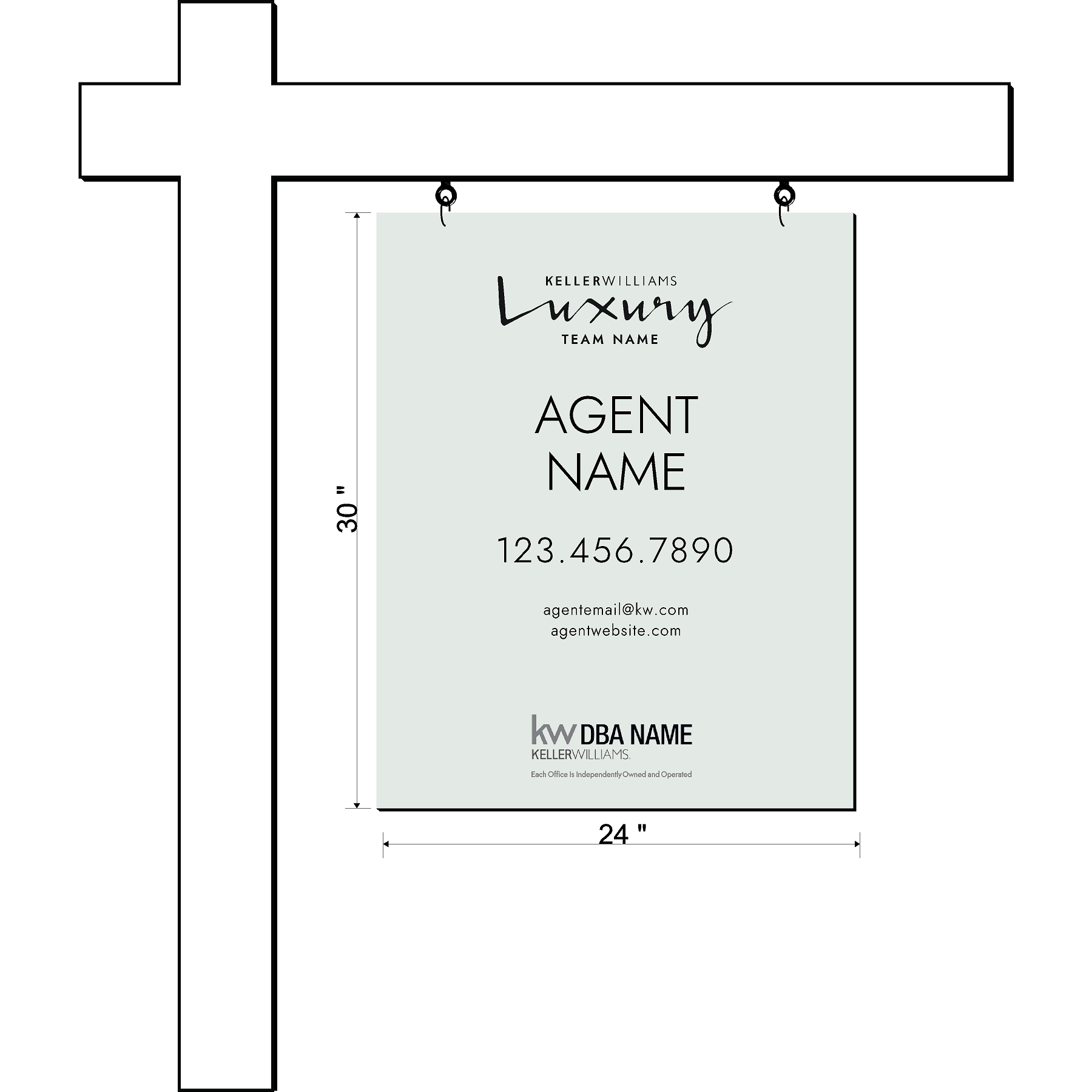 Keller Williams Luxury Listing Sign