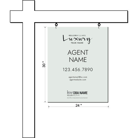 Keller Williams Luxury Listing Sign