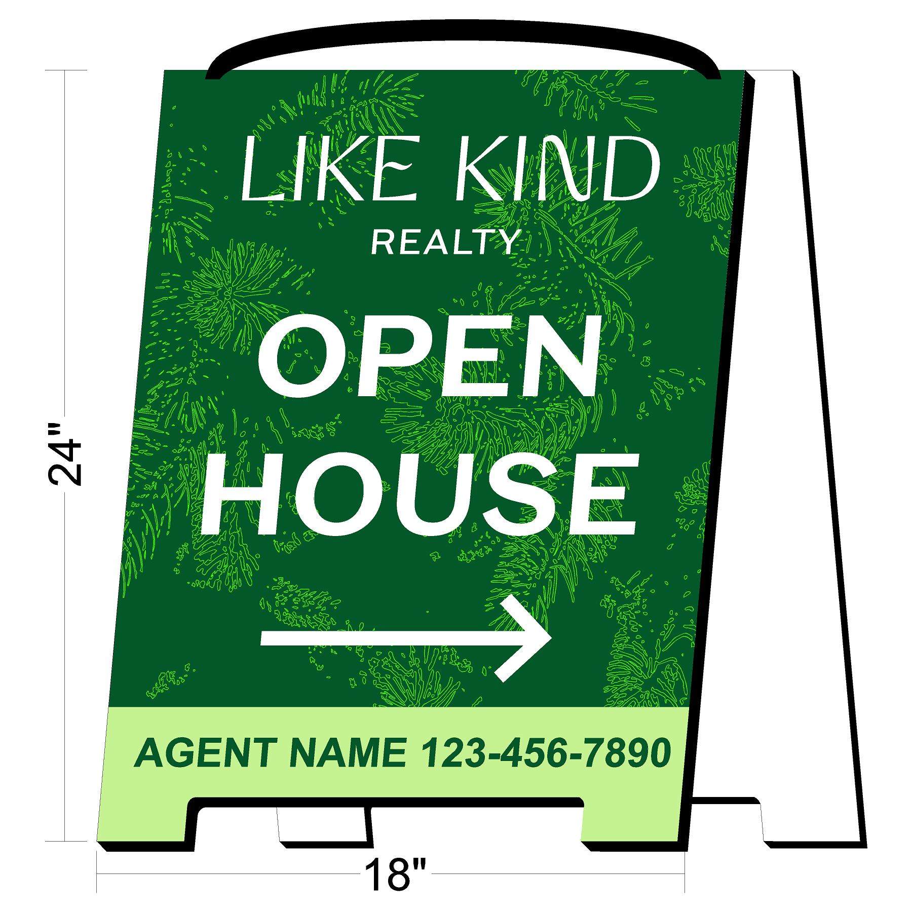 Like Kind Open House A-Frame Sign