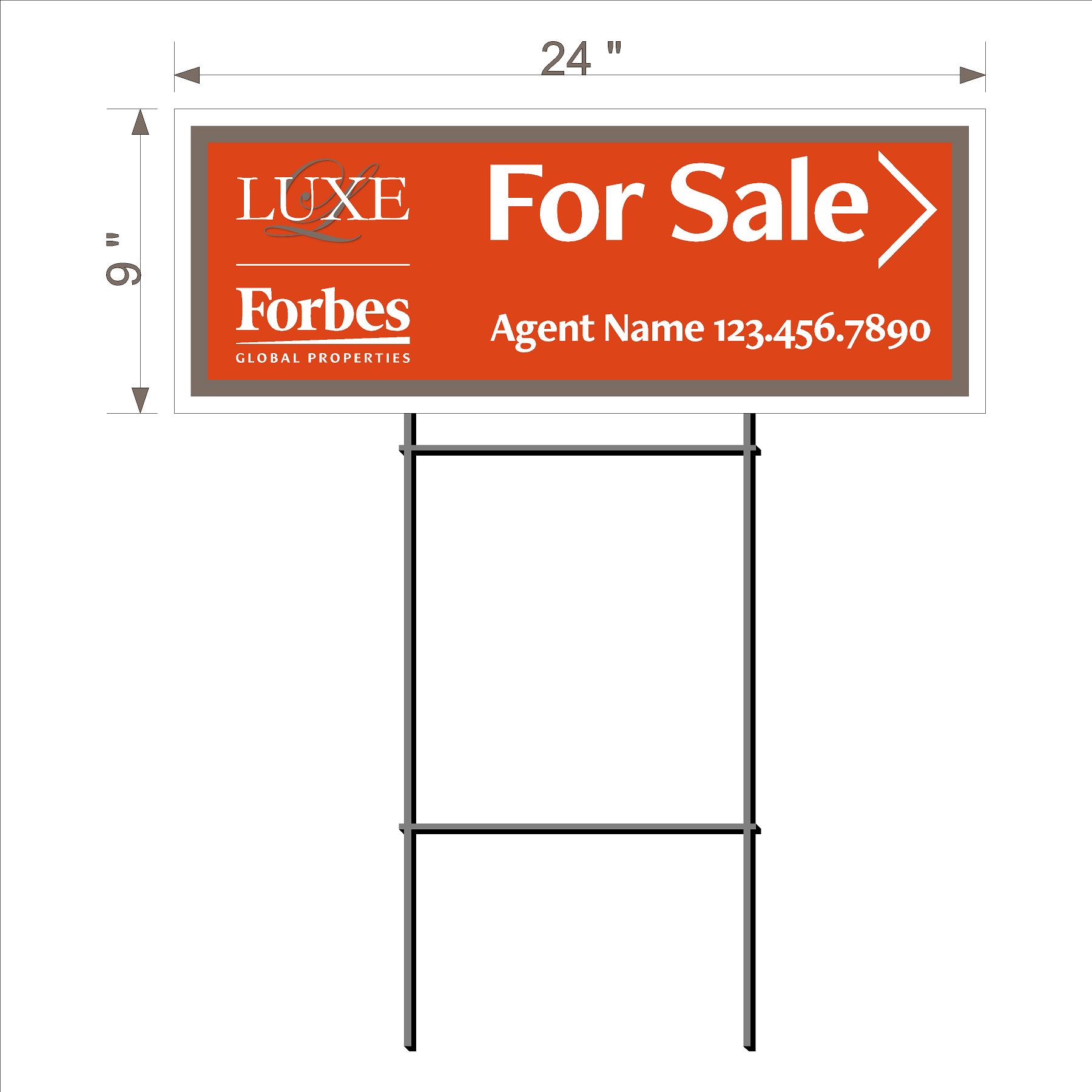 Luxe Forbes Directional Sign (6 qty value pack)