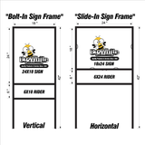 Metal Sign Frame For Instant Advertising!