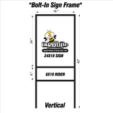 Metal Sign Frame For Instant Advertising!