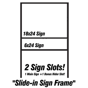 Slide-in Metal Sign Frame|Yard Signs|Real Estate Signs