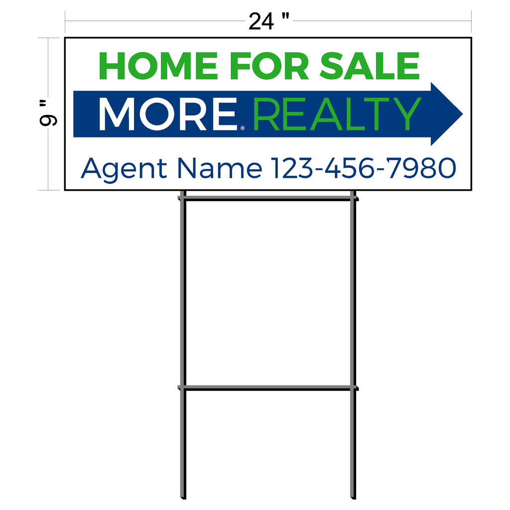 MORE Realty Directional Sign (6 qty pack)