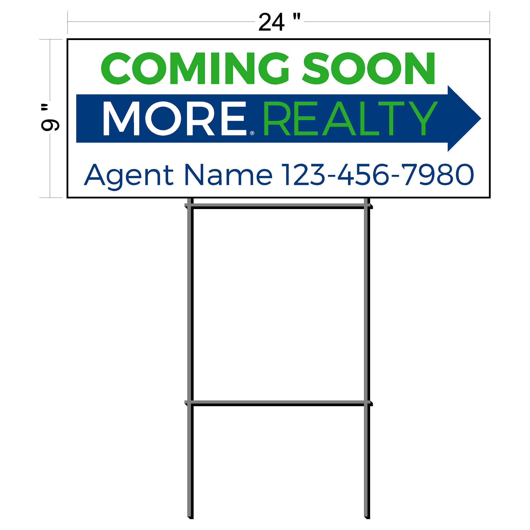 MORE Realty Directional Sign (6 qty pack)