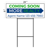 MORE Realty Custom Directional Signs (6 qty pack)
