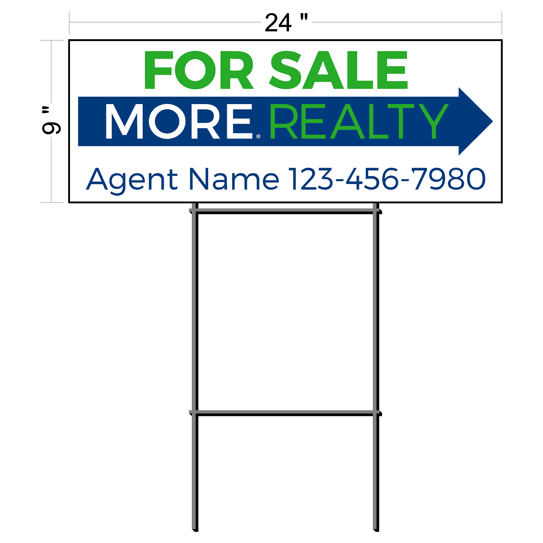 MORE Realty Directional Sign (6 qty pack)