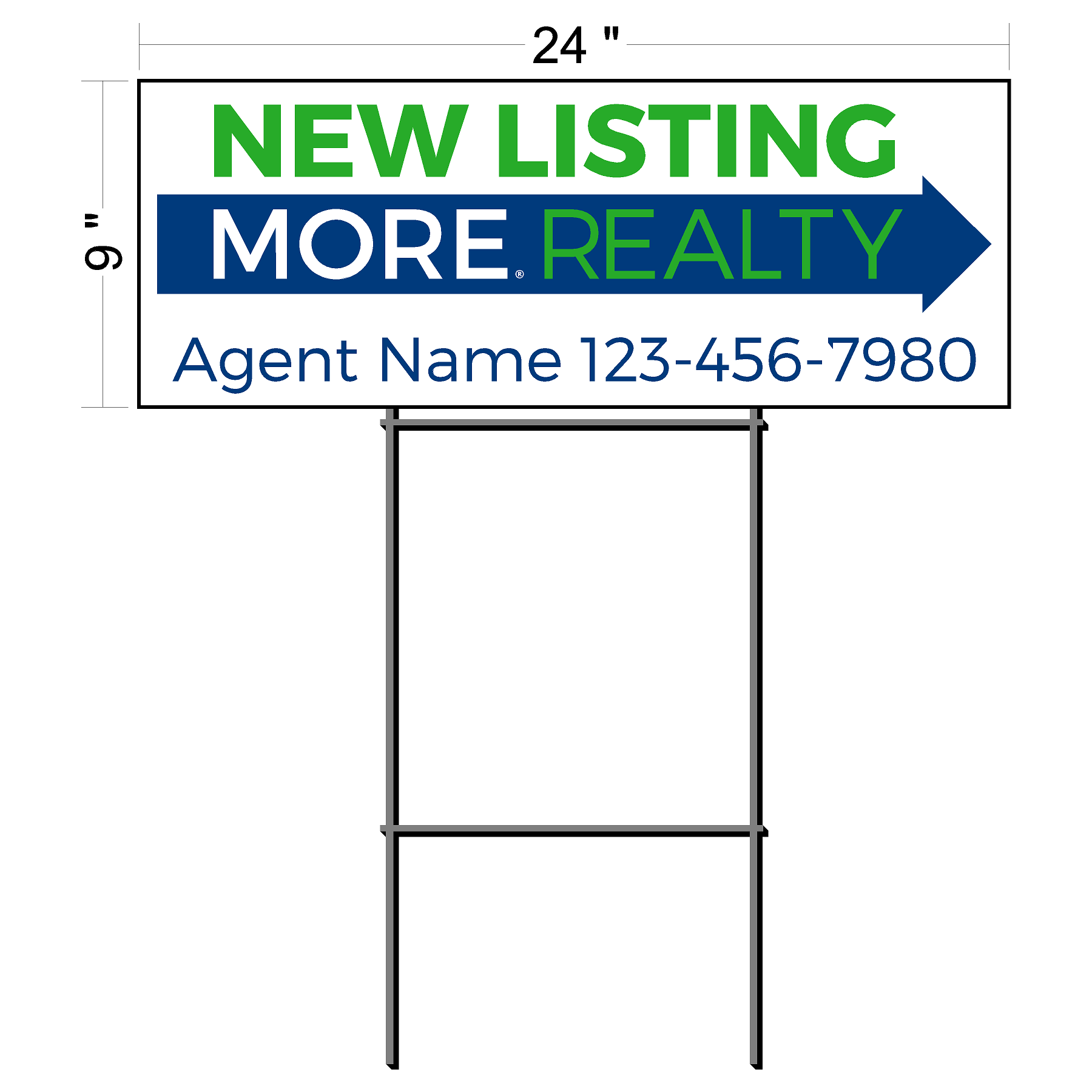 MORE Realty Directional Sign (6 qty pack)