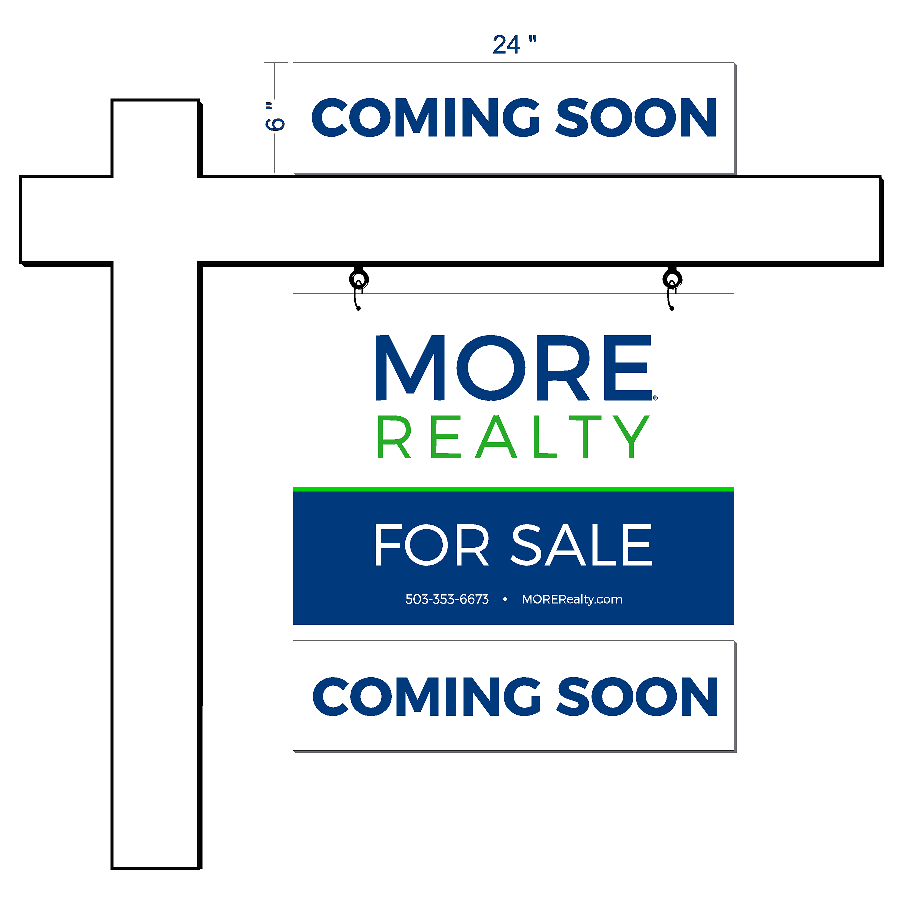 MORE Realty Status Sign Rider (IN STOCK)