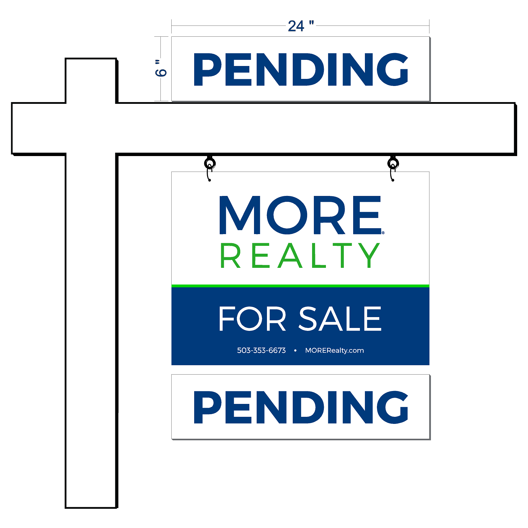 MORE Realty Status Sign Rider (IN STOCK)