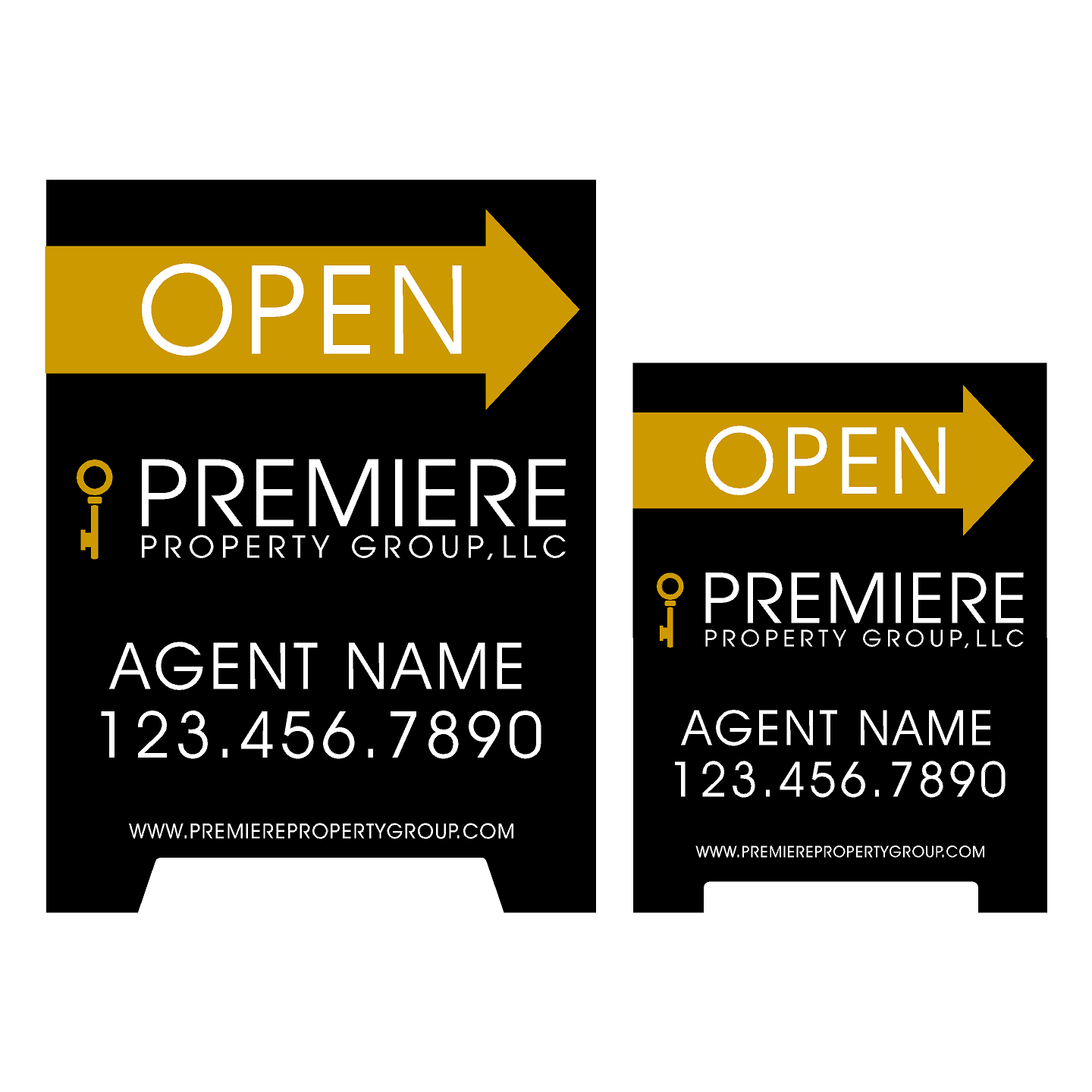 Premiere Property Group Custom A-Frame Sign (Open House)